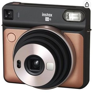 Fujifilm Instax Square SQ6 Instant Film Camera, Blush Gold 💋